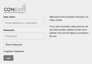 Conexim Fastrak Portal